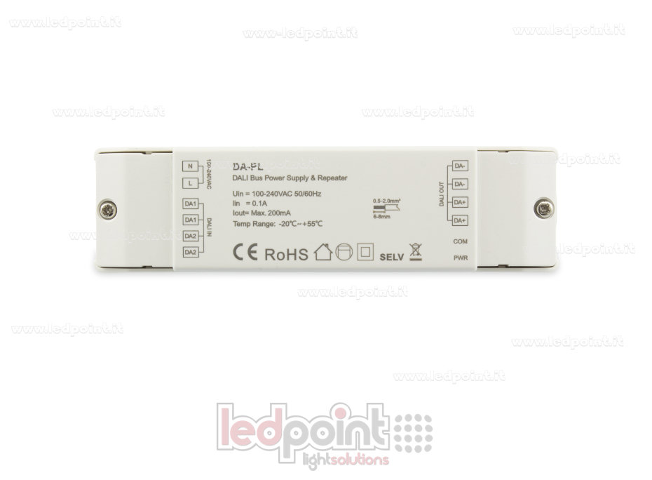 Alimentatore e Ripetitore Bus DALI-2 Alimentatore e Ripetitore Bus DALI-2