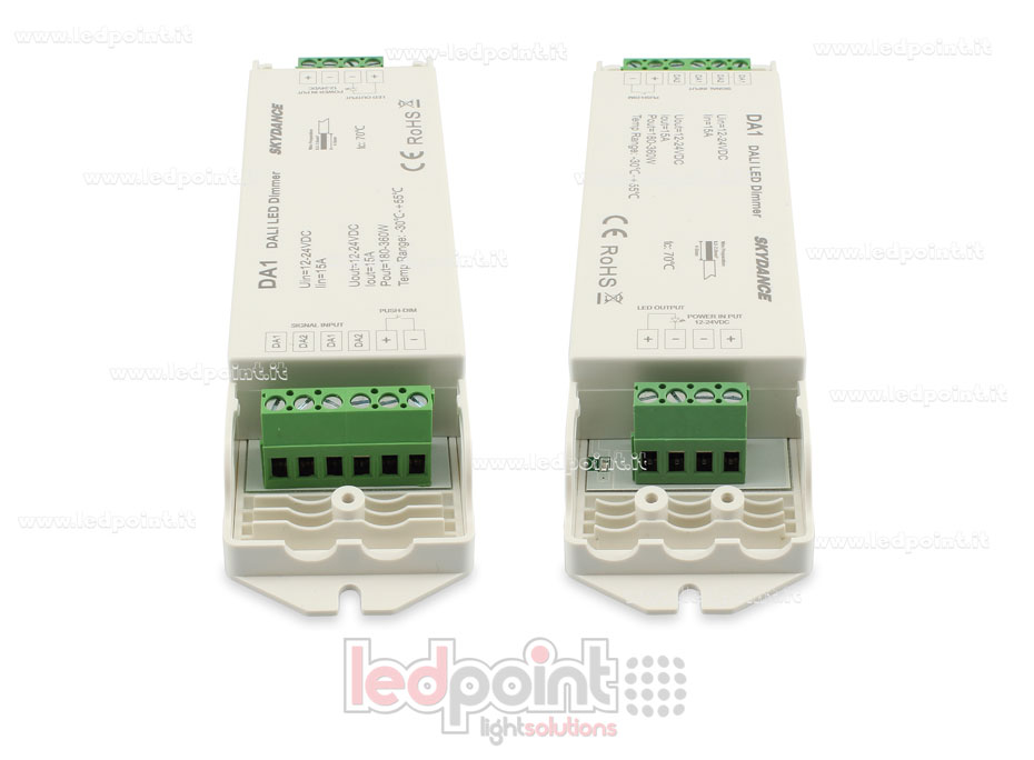 Dimmer DALI-2, 1 Kanal mit 15A, 12-24V DC, konstante Spannung Dimmer DALI-2, 1 Kanal mit 15A, 12-24V DC, konstante Spannung