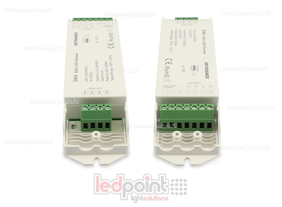 Dimmer DALI-2, 4 Kanal mit 5A, 12-24V DC, konstante Spannung (DT6) Dimmer DALI-2, 4 Kanal mit 5A, 12-24V DC, konstante Spannung (DT6)