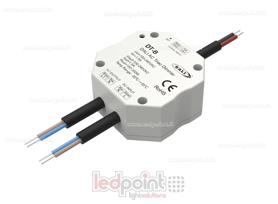 DALI and Triac dimmers, 1 channel 1.5A, 100-240VAC (DT4) DALI and Triac dimmers, 1 channel 1.5A, 100-240VAC (DT4)