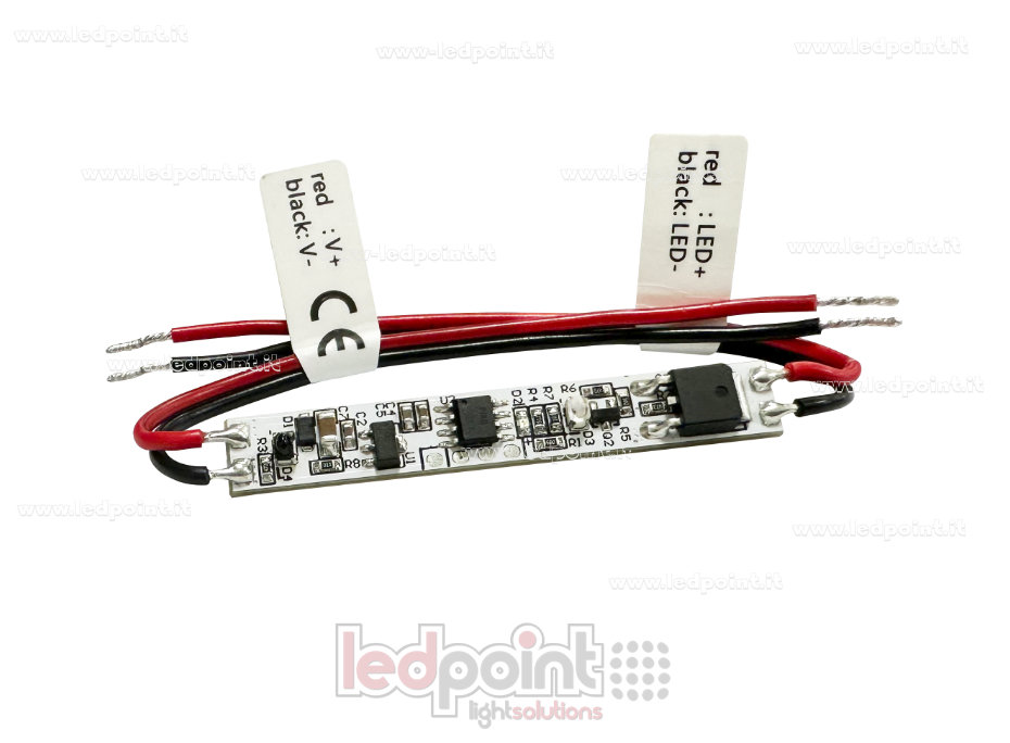 Dimmer-Sensor mit Handbewegung, zur Montage am Profil, 5–24V, 1 Kanal 4A

