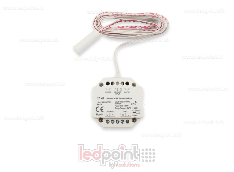 Monochromatic on/off dimmer sensor for 100-240VAC doors, 1chx3A