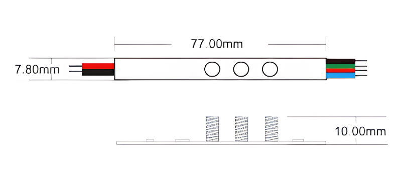 Ein-Tasten-Touch-RGB-Controller, 5/24V, 3ch*1.5A, mit Speicherfunktion