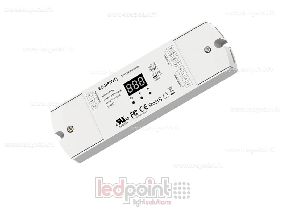WiFi- und RF-SPI-Controller mit Doppeltaster, 5-24VDC, 10A
