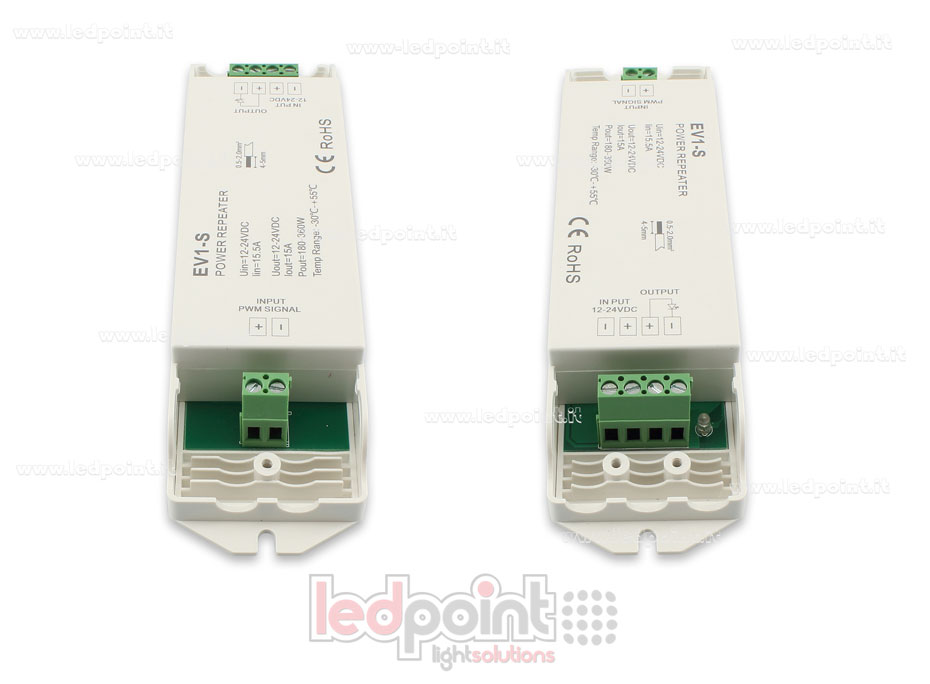 Monochromatic signal amplifier 12-24V 15A 1 channel Monochromatic signal amplifier 12-24V 15A 1 channel