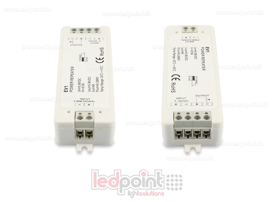 Monochromatic signal amplifier 5-36V 8A 1 channel