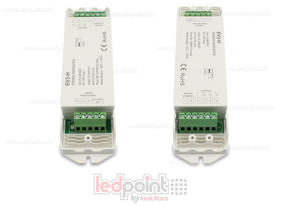RGB signal amplifier 12-60V 15A (3 channels with 5A) RGB signal amplifier 12-60V 15A (3 channels with 5A)