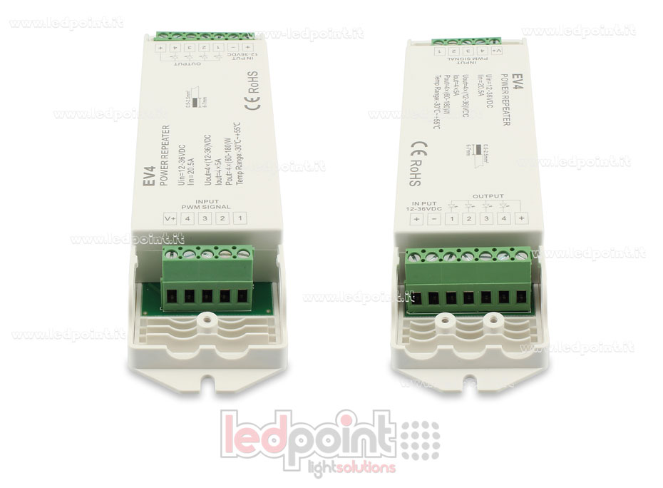 RGB Verstärker 20A (4 Kanäle 6A jeder) 12-36V RGB Verstärker 20A (4 Kanäle 6A jeder) 12-36V