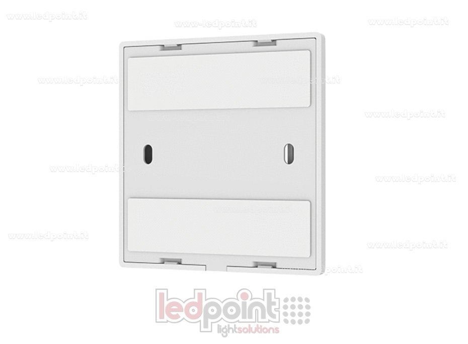 86x86mm single-color wall-mounted remote control, 2 zones, RF 2.4G

