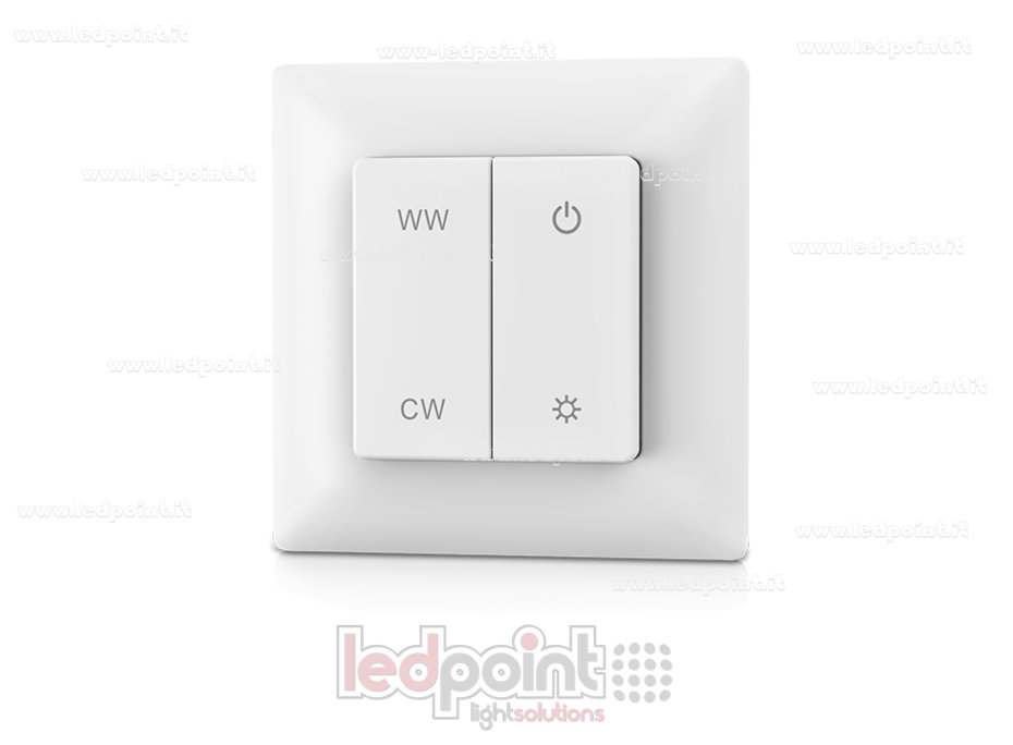 Wandfehrnbedienung CCT Einzel-Bereich 86x86 RF2.4G