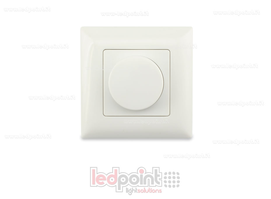 86x86mm monochromatic wall remote with rotary control for single zone RF2.4G