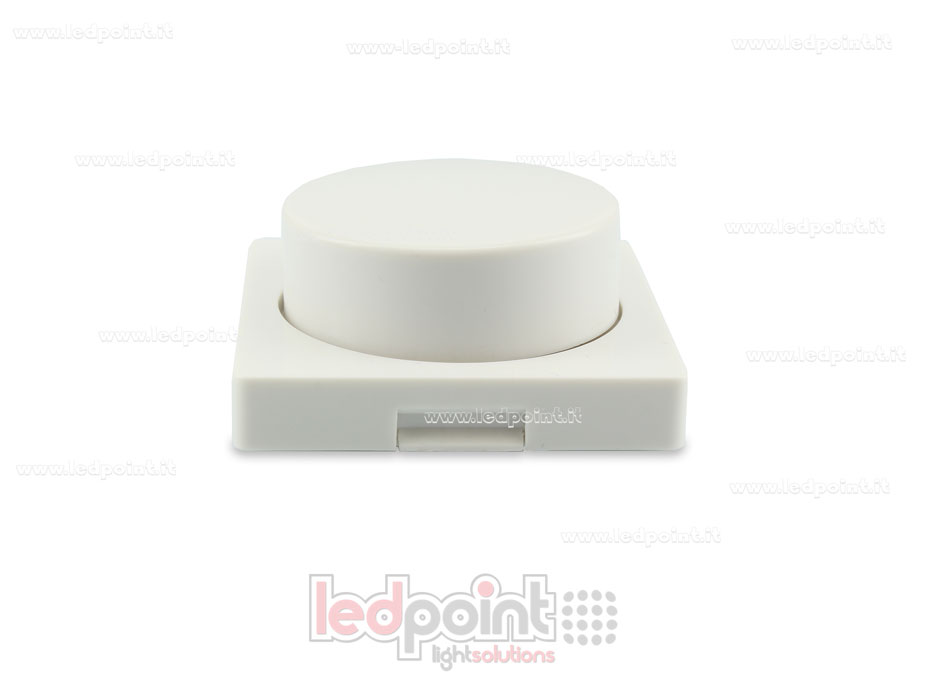 86x86mm monochromatic wall remote with rotary control for single zone RF2.4G