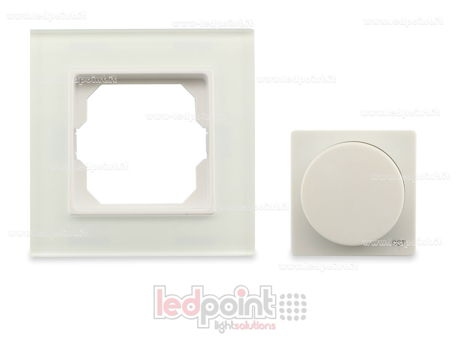 86x86mm glass wall mounted single zone CCT remote control RF2.4G with knob