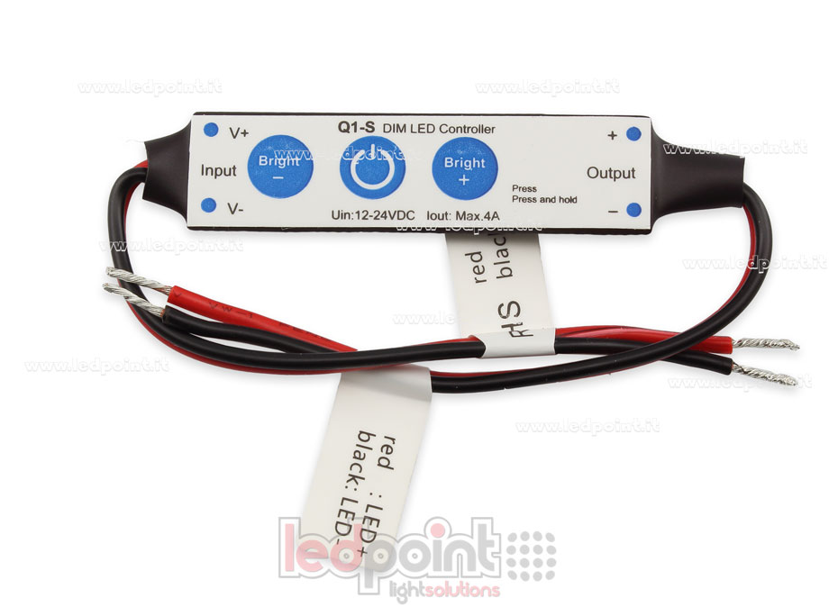 Einfarbiges Mini Empfängerdimmer 12/24V, 1ch 4A/CH 3 keys no RF Einfarbiges Mini Empfängerdimmer 12/24V, 1ch 4A/CH 3 keys no RF