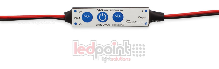 Einfarbiges Mini Empfängerdimmer 12/24V, 1ch 4A/CH 3 keys no RF Einfarbiges Mini Empfängerdimmer 12/24V, 1ch 4A/CH 3 keys no RF