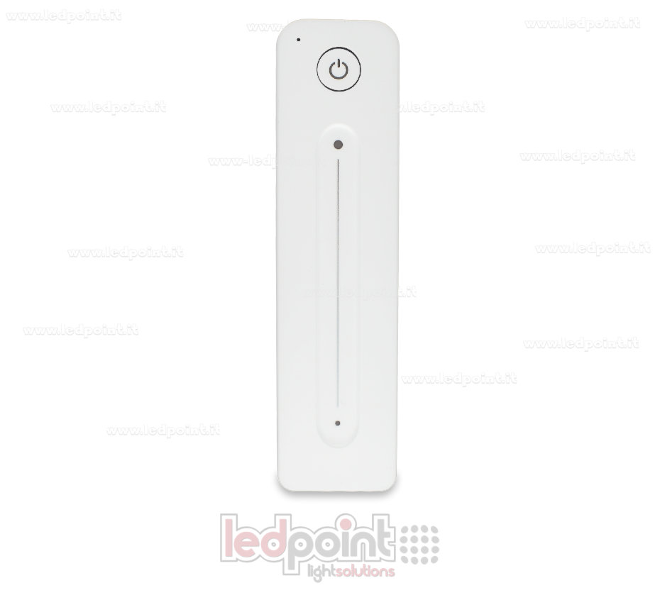 Ultra-thin RGB+CCT Remote Control with Touch Slider, Single-Zone, White with Back Magnet, RF 2.4GHz Ultra-thin RGB+CCT Remote Control with Touch Slider, Single-Zone, White with Back Magnet, RF 2.4GHz