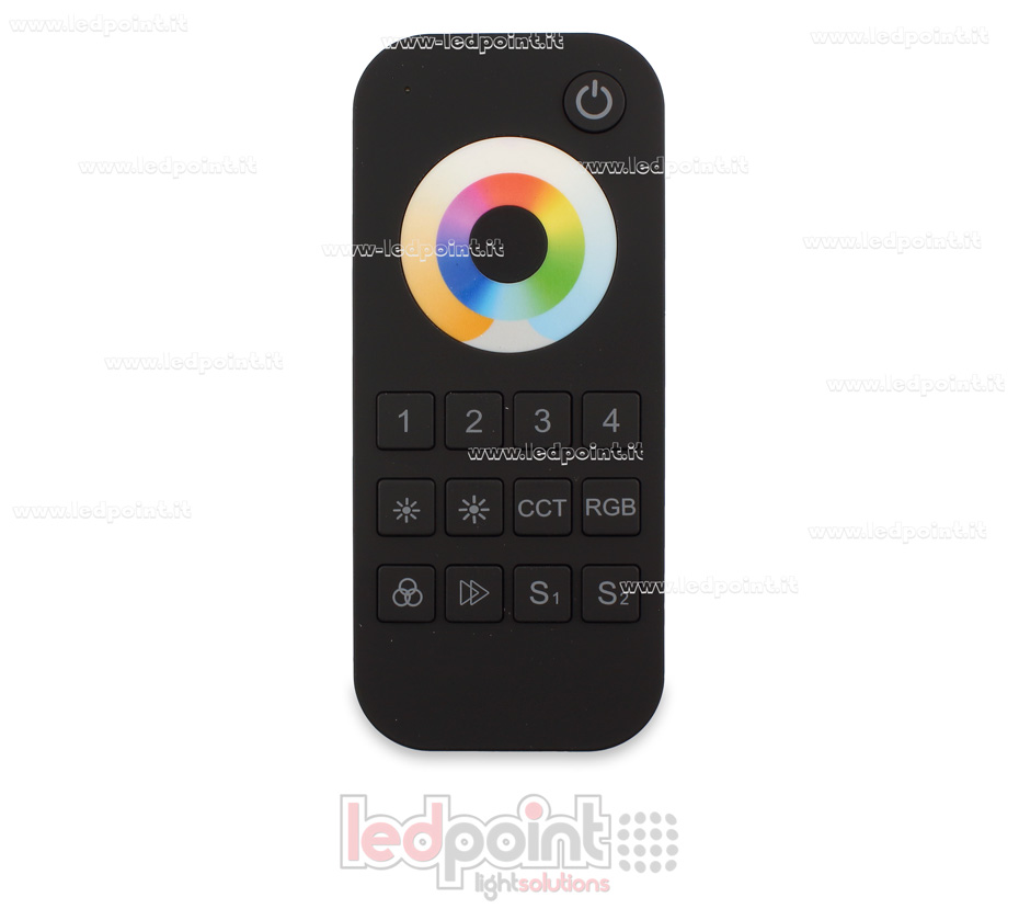 Telecomando Universale monocromatico, CCT, RGB, RGBW o RGB+CCT, 4 zone RF2.4G