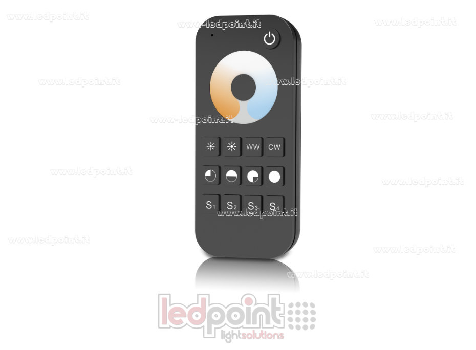 CCT remote control, 1 zone, 4 scenes, RF2.4G CCT remote control, 1 zone, 4 scenes, RF2.4G