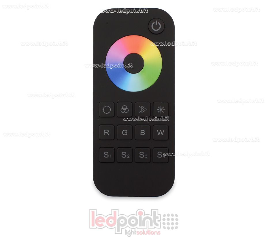 1 zone, black RGB/RGBW remote control, RF2.4G 1 zone, black RGB/RGBW remote control, RF2.4G