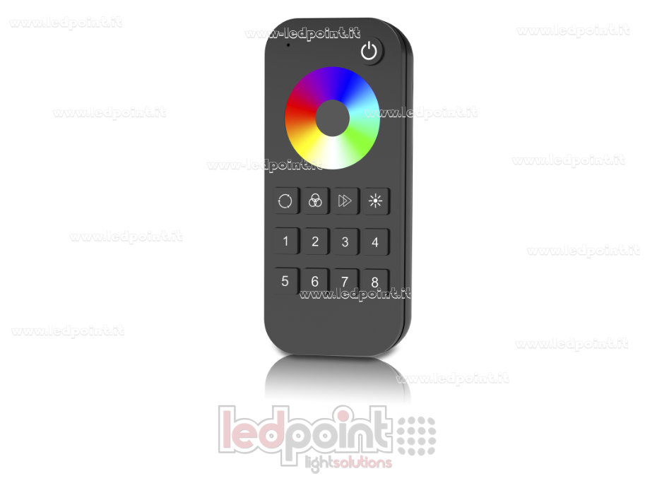 RGB/RGBW- SPI-Fernbedienung, schwarz, Ein-Zonen, RF2.4G