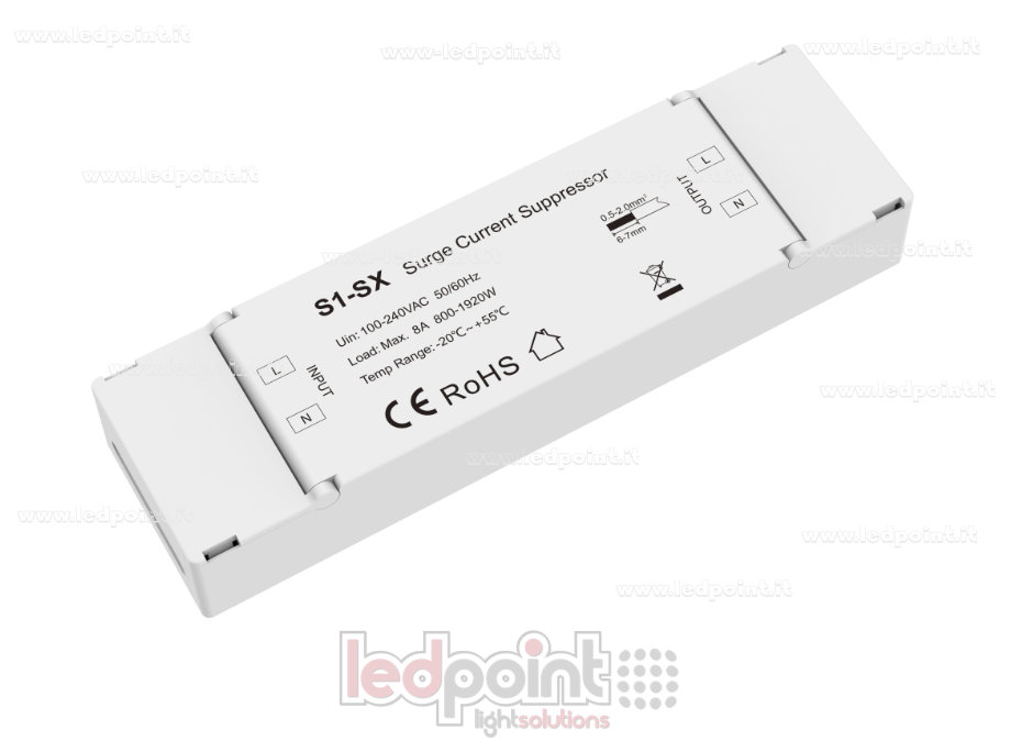 Soppressore corrente 100-240V 1ch*8A Soppressore corrente 100-240V 1ch*8A