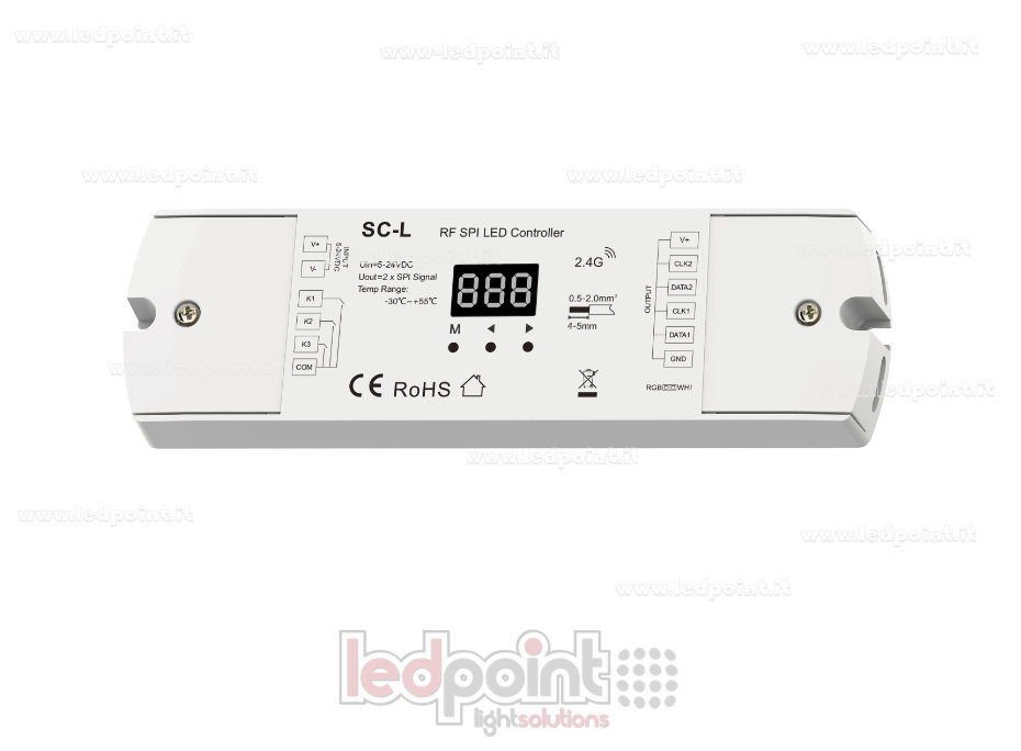 2.4G RF SPI Multi-Pixel LED Controller Receiver, RGB/RGBW, 5-24V 2.4G RF SPI Multi-Pixel LED Controller Receiver, RGB/RGBW, 5-24V