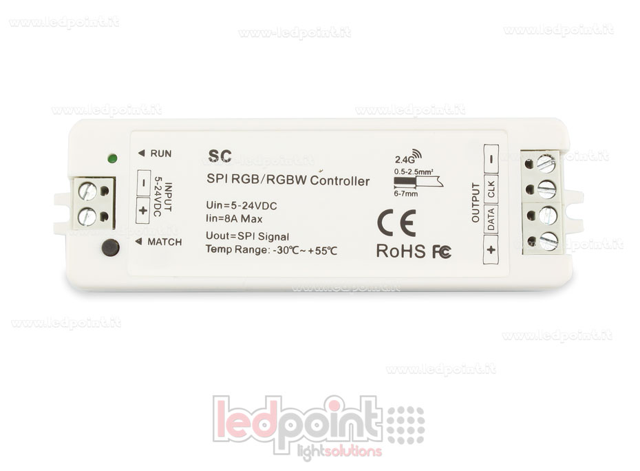 Ricevitore controller SPI, 5-24V RF 2.4G Ricevitore controller SPI, 5-24V RF 2.4G