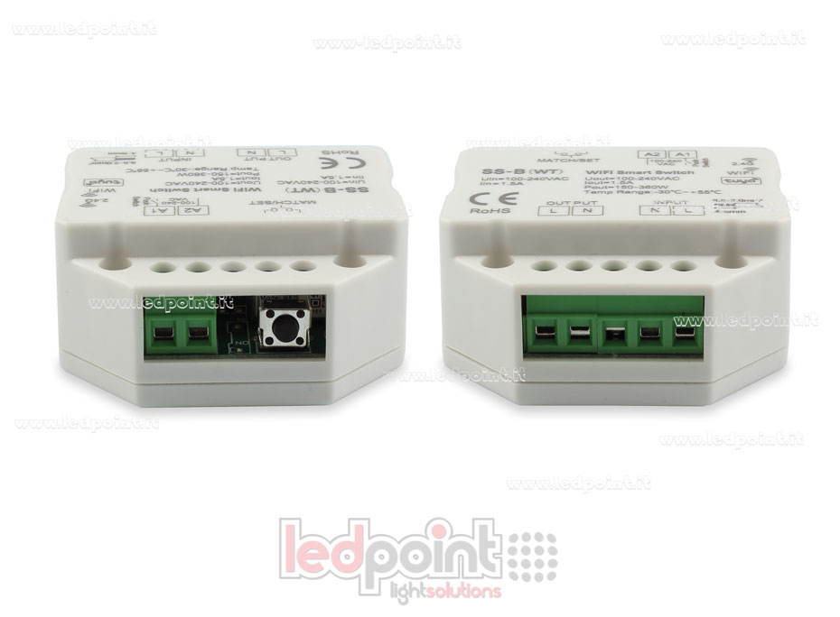 Einfarbig 100–240 VAC ein/aus, nicht dimmbar, 1,5 A, push switch WLAN, RF 2,4G Controller für Wandsteckdose