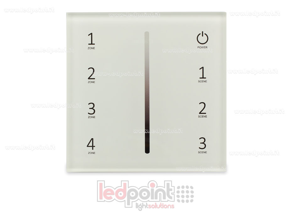 4 zones dimmer 0-10V wall remote control RF2.4G