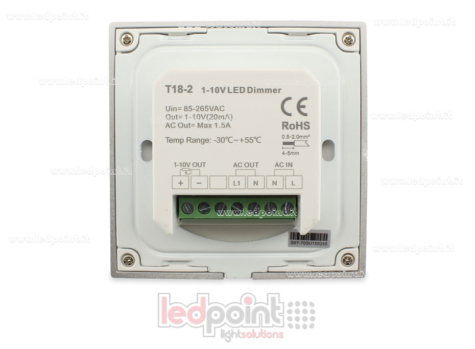 86x86mm 0-10V 1 zone wall dimmer remote with rotary control 86x86mm 0-10V 1 zone wall dimmer remote with rotary control