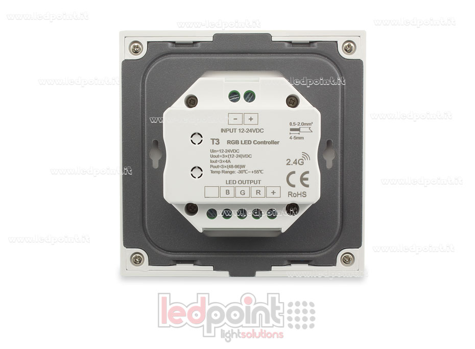 12-24V 86x86mm Wand RF RGB Controller und Fernbedienung 12-24V 86x86mm Wand RF RGB Controller und Fernbedienung