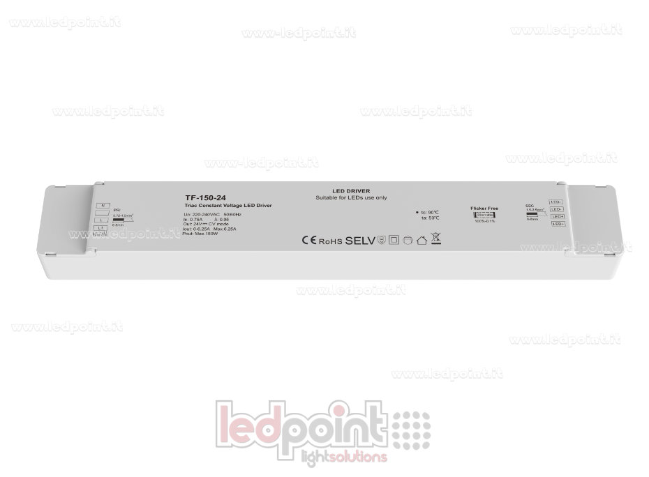 150W 24V CV Triac AC Push-Dim-Netzteil
