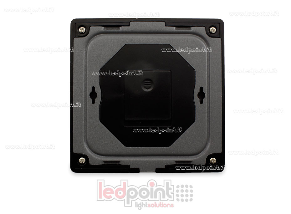 Telecomando da parete slim RGB/RGBW, a batteria, nero, 4 zone RF2.4G