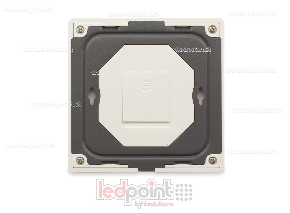 Telecomando da parete slim RGB+CCT a batteria, bianco, 4 zone RF2.4G Telecomando da parete slim RGB+CCT a batteria, bianco, 4 zone RF2.4G