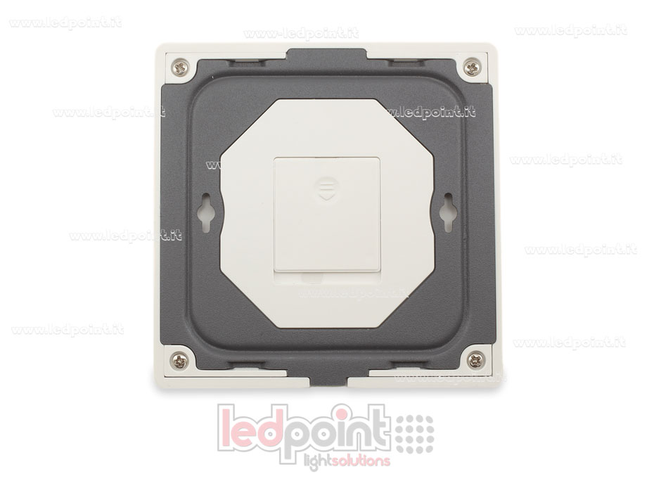 Telecomando da parete slim RGB+CCT a batteria, bianco, monozona RF2.4G Telecomando da parete slim RGB+CCT a batteria, bianco, monozona RF2.4G