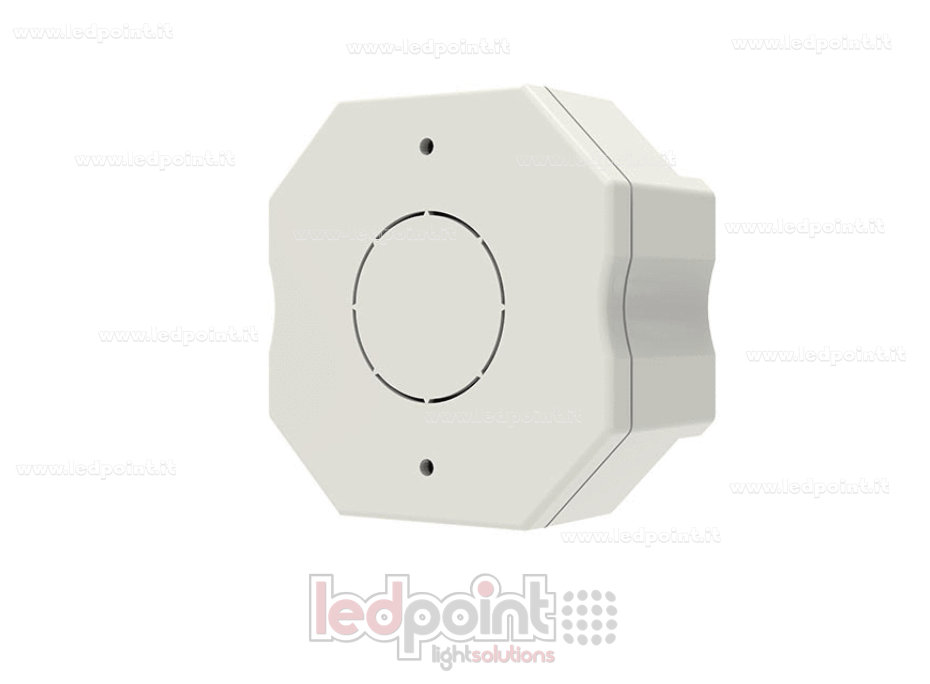 WiFi & RF dimmer receiver for wall junction box, single-color with button, 1CH6A/9A, 12-48VDC, RF 2.4G
