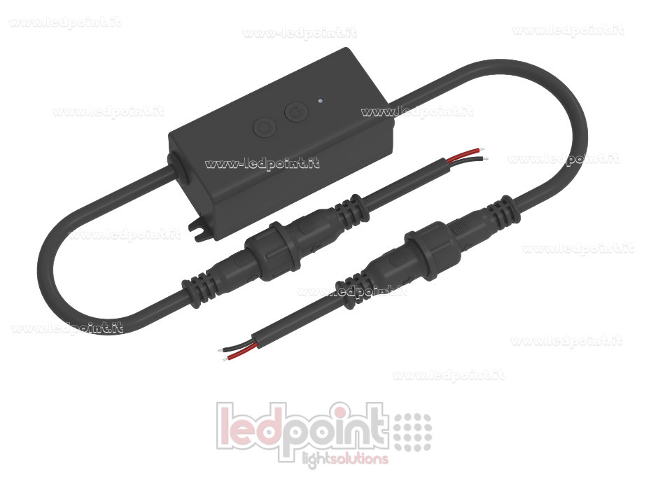 Mini RF LED Controller for Dimming, IP67, 12/24V, 1 channel, 3A/CH