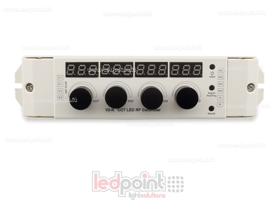 CCT controller with 4 control knobs 12-24V, 4ch*4A, RF 2.4G CCT controller with 4 control knobs 12-24V, 4ch*4A, RF 2.4G