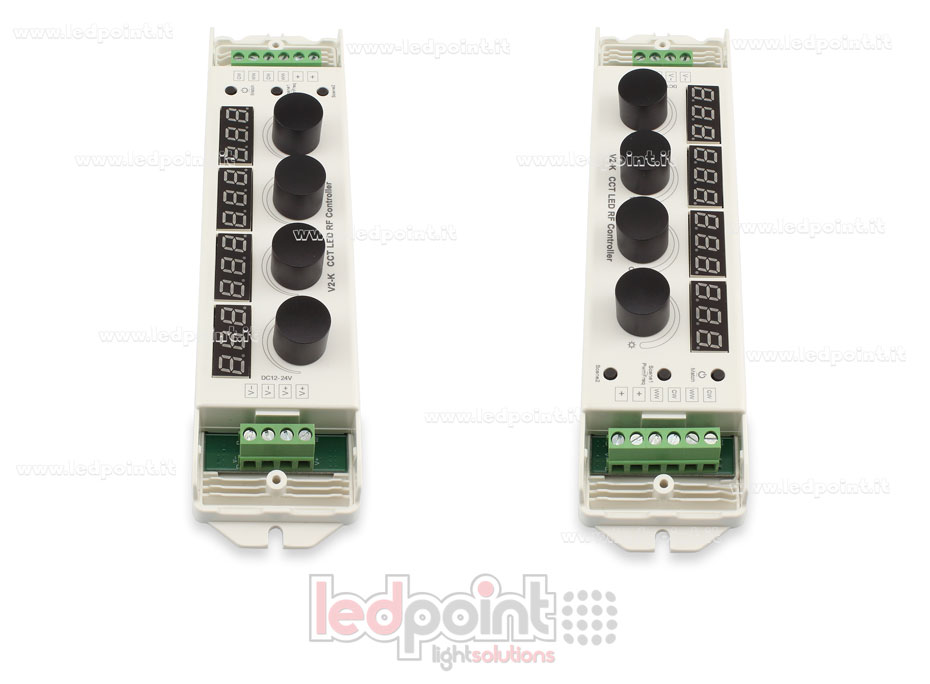 CCT controller with 4 control knobs 12-24V, 4ch*4A, RF 2.4G CCT controller with 4 control knobs 12-24V, 4ch*4A, RF 2.4G