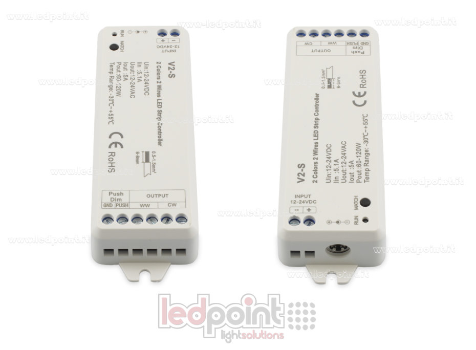 RF 2.4G controller receiver for 2-wire CCT 12-24V, 1ch*5A, 2.4G RF 2.4G controller receiver for 2-wire CCT 12-24V, 1ch*5A, 2.4G