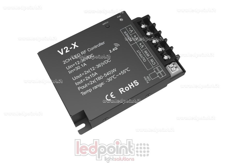 2ch*15A Receiver Controller, 12-36V, RF 2.4G 2ch*15A Receiver Controller, 12-36V, RF 2.4G