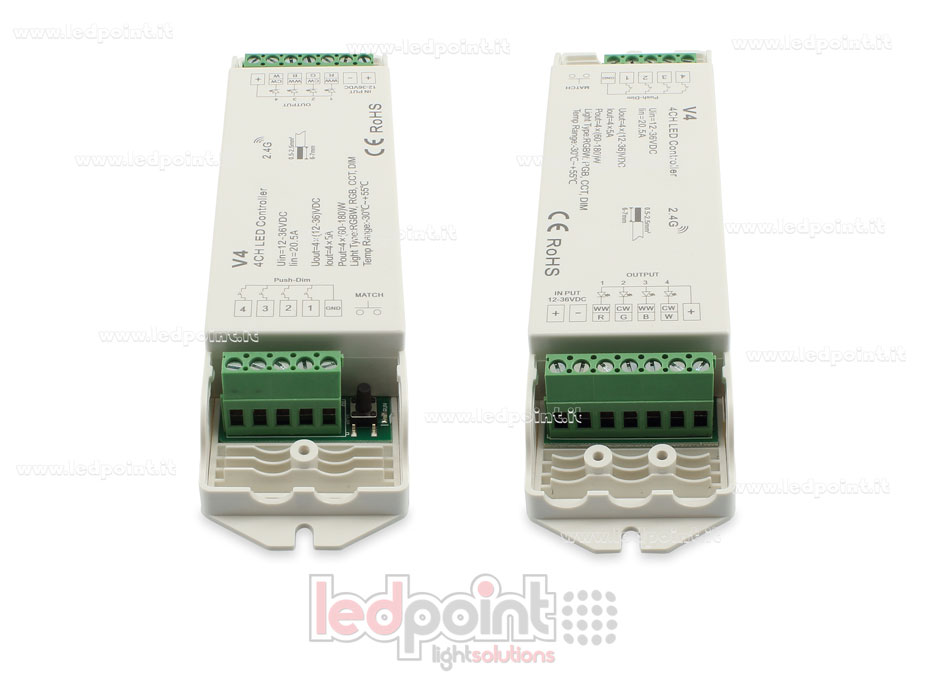 RGBW controller 12/48V, 4ch*5A, RF 2.4G RGBW controller 12/48V, 4ch*5A, RF 2.4G