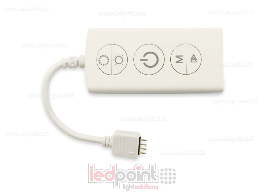RGB RF 2.4G dimmer receiver with 3 buttons 5/24V, 1ch*5A RGB RF 2.4G dimmer receiver with 3 buttons 5/24V, 1ch*5A