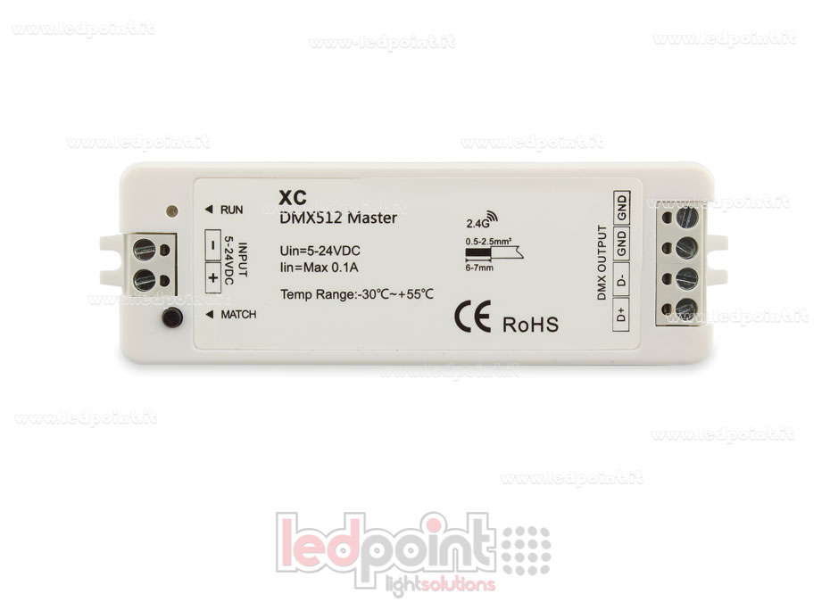 DMX RGBW master controller receiver, RF 2.4G DMX RGBW master controller receiver, RF 2.4G