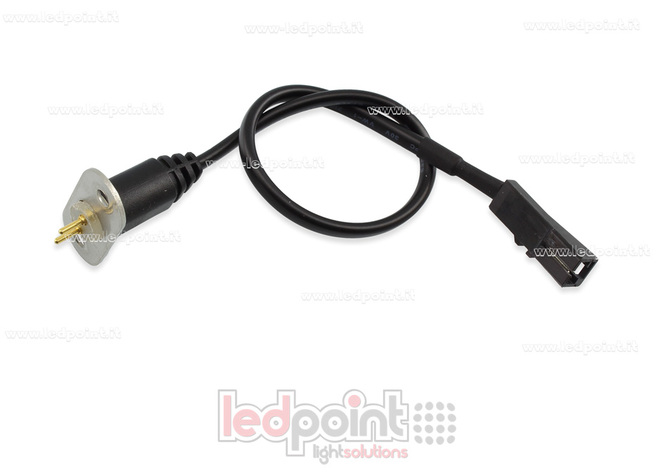 Output connector for shelf track