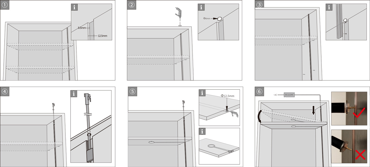 Electrified shelf track Electrified shelf track