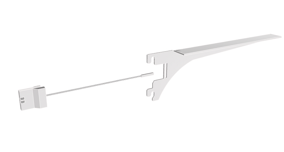 Pair of white shelf arms Pair of white shelf arms