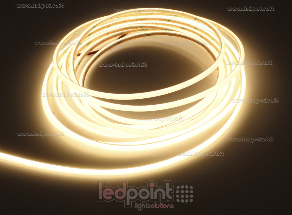 Striscia led COB 24V IP67 3000K 480led/m
