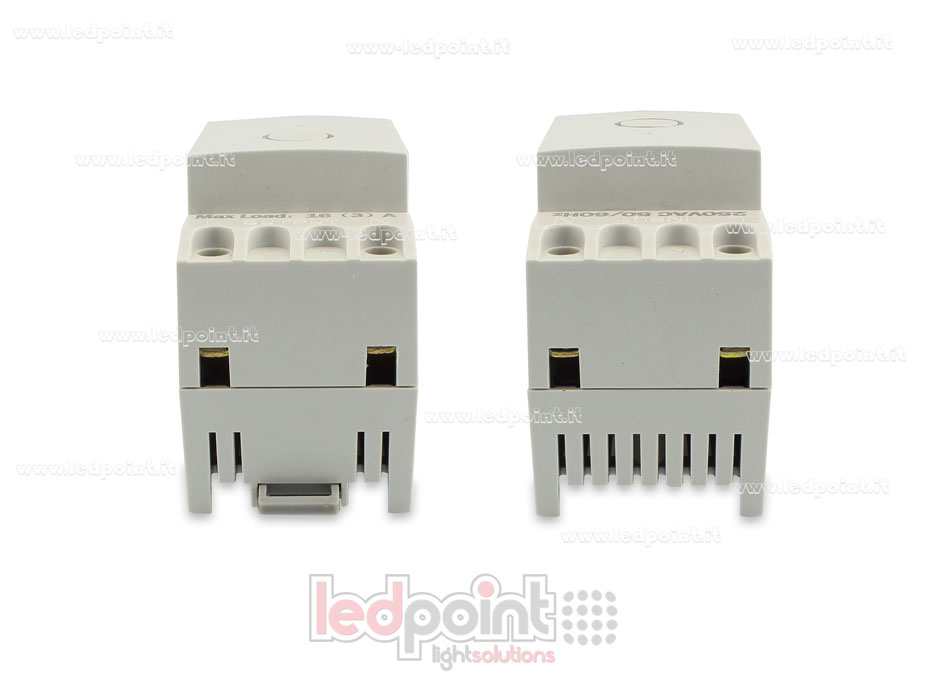 Switch for DIN rail for consumption measurement max 16A RF 2,4 GHz for ZigBee technology Switch for DIN rail for consumption measurement max 16A RF 2,4 GHz for ZigBee technology