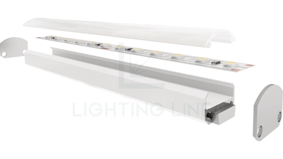Profilo per strisce led PR-SL20-20-W3 Profilo per strisce led PR-SL20-20-W3